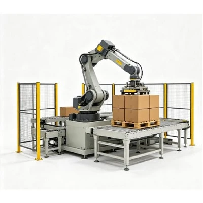 Trạm làm việc xếp hàng bằng robot